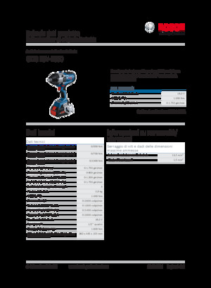 Clés et tournevis à chocs sans fil Bosch GDS 18V-1000