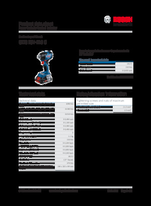 Clés et tournevis à chocs sans fil Bosch GDS 18V-210 C
