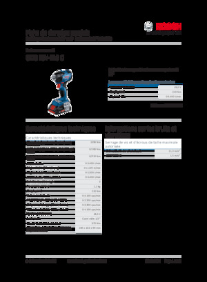 Clés et tournevis à chocs sans fil Bosch GDS 18V-210 C