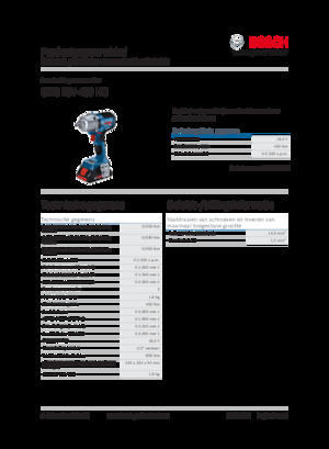 Clés et tournevis à chocs sans fil Bosch GDS 18V-450 HC
