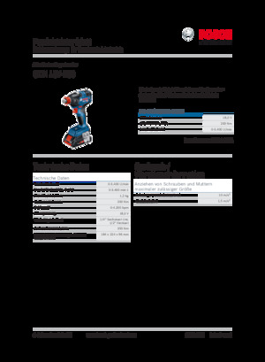 Clés et tournevis à chocs sans fil Bosch GDX 18V-200
