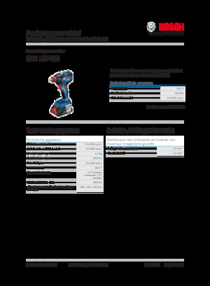 Clés et tournevis à chocs sans fil Bosch GDX 18V-200