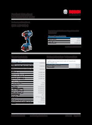 Clés et tournevis à chocs sans fil Bosch GDX 18V-210 C