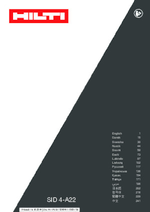 Clés et tournevis à chocs sans fil Hilti SID 4-A22