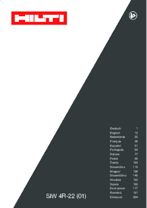 Clés et tournevis à chocs sans fil Hilti SIW 4R-22 3/8