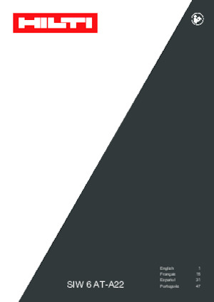 Clés et tournevis à chocs sans fil Hilti SIW 6AT-A22 