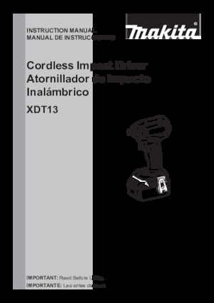 Clés et tournevis à chocs sans fil Makita XDT13SM1 