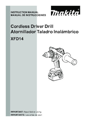 Clés et tournevis à chocs sans fil Makita XDT14T