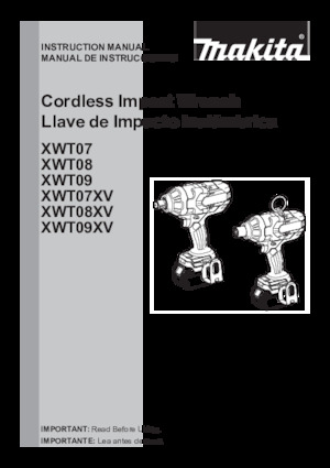 Clés et tournevis à chocs sans fil Makita XWT08Z