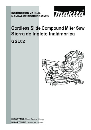 Scies à onglets sans fil Makita GSL02Z