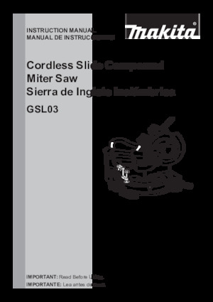 Scies à onglets sans fil Makita GSL03Z