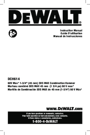 Marteaux rotatifs sans fil SDS DEWALT DCH614X2