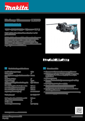 Marteaux rotatifs sans fil SDS Makita DHR182