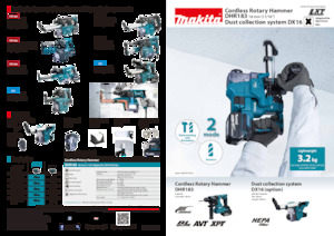 Marteaux rotatifs sans fil SDS Makita DHR183
