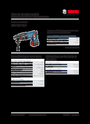 Marteaux rotatifs sans fil SDS Bosch GBH 18V-26 D