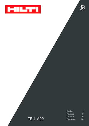 Marteaux rotatifs sans fil SDS Hilti TE 4-A22 