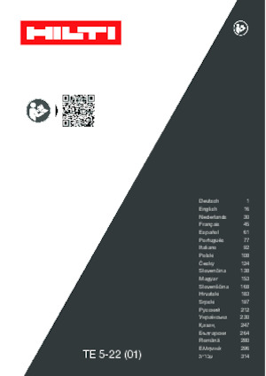Marteaux rotatifs sans fil SDS Hilti TE 5-22