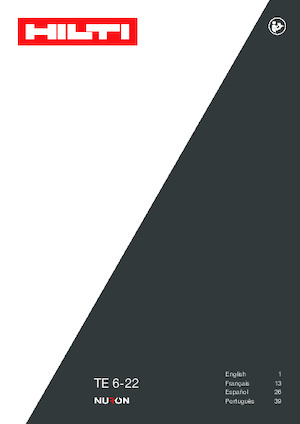 Marteaux rotatifs sans fil SDS Hilti TE 6-22