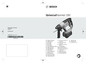 Marteaux rotatifs sans fil SDS Bosch UniversalHammer 18V