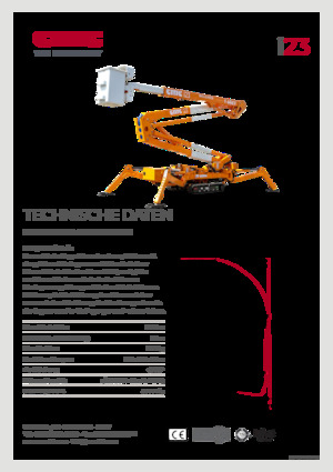 Nacelles à bras articulés sur chenilles CMC i23