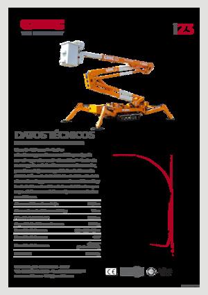 Nacelles à bras articulés sur chenilles CMC i23