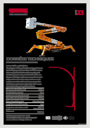 Nacelles à bras articulés sur chenilles CMC i23