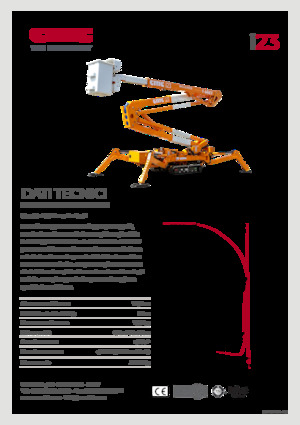 Nacelles à bras articulés sur chenilles CMC i23