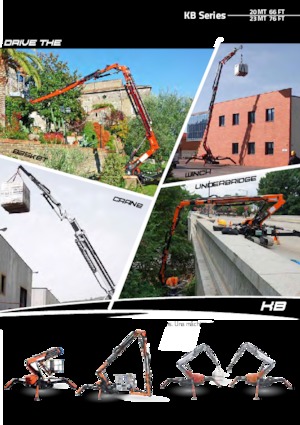 Nacelles à bras articulés sur chenilles Cormidi KB20