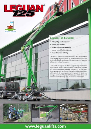 Nacelles à bras articulés sur chenilles Avant Tecno Leguan 125M2