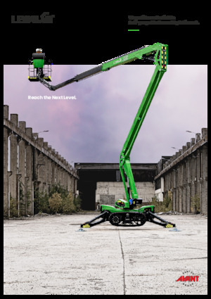 Nacelles à bras articulés sur chenilles Avant Tecno Leguan 225