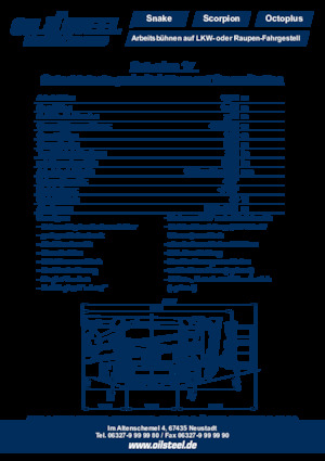 Nacelles à bras articulés sur chenilles Oil & Steel Octoplus 17