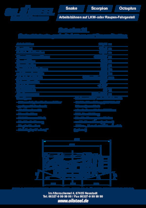 Nacelles à bras articulés sur chenilles Oil & Steel Octoplus 21