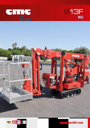 Nacelles à bras articulés sur chenilles CMC S13F