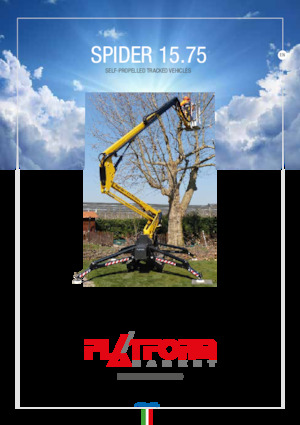 Nacelles à bras articulés sur chenilles Platform Basket SPIDER 15.75 E