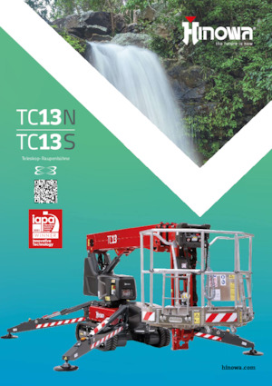 Nacelles à bras articulés sur chenilles Hinowa TeleCrawler 13S