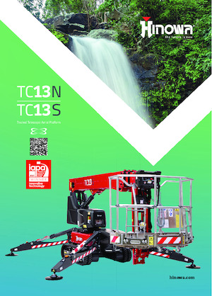 Nacelles à bras articulés sur chenilles Hinowa TeleCrawler 13S