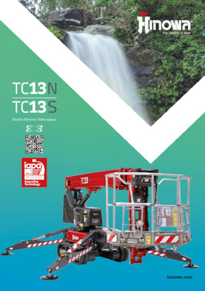 Nacelles à bras articulés sur chenilles Hinowa TeleCrawler 13S