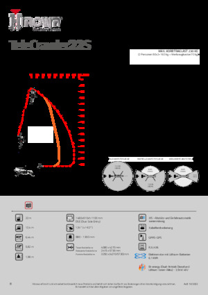 Nacelles à bras articulés sur chenilles Hinowa TeleCrawler 22S