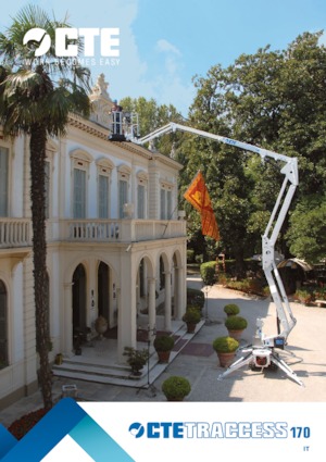 Nacelles à bras articulés sur chenilles CTE Traccess 170 E