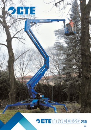 Nacelles à bras articulés sur chenilles CTE Traccess 230 Winch