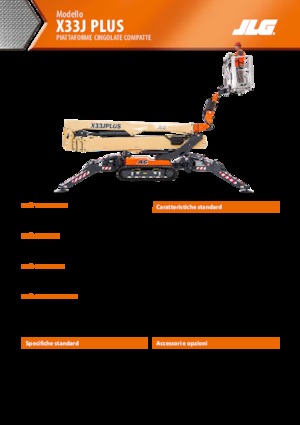 Nacelles à bras articulés sur chenilles JLG X33J Plus