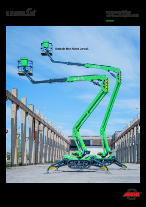 Nacelles à bras articulés sur chenilles Leguan 225