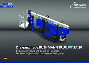 Nacelles à bras articulés sur chenilles Ruthmann BLUELIFT SA 20