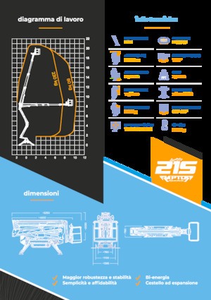 Nacelles à bras articulés sur chenilles Socage Raptor 21 S