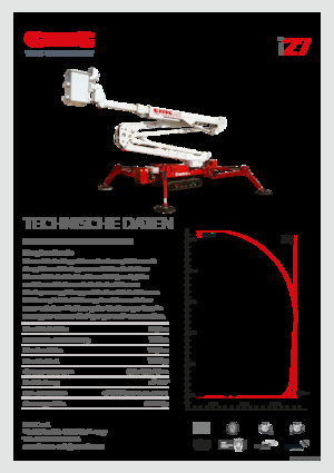 Nacelles à bras articulés sur chenilles CMC i27