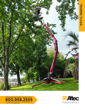 Nacelles à bras articulés sur chenilles TEUPEN TL42A