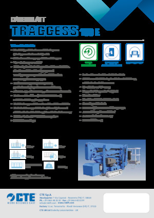 Nacelles à bras articulés sur chenilles CTE Traccess 160 E