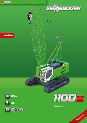 Grues à chenilles - flèche treillis Sennebogen 1100