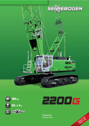 Grues à chenilles - flèche treillis Sennebogen 2200G