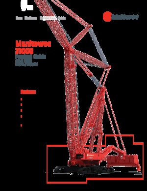 Grues à chenilles - flèche treillis Manitowoc 31000